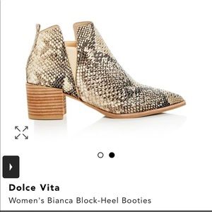 Dolce vita snake print booties